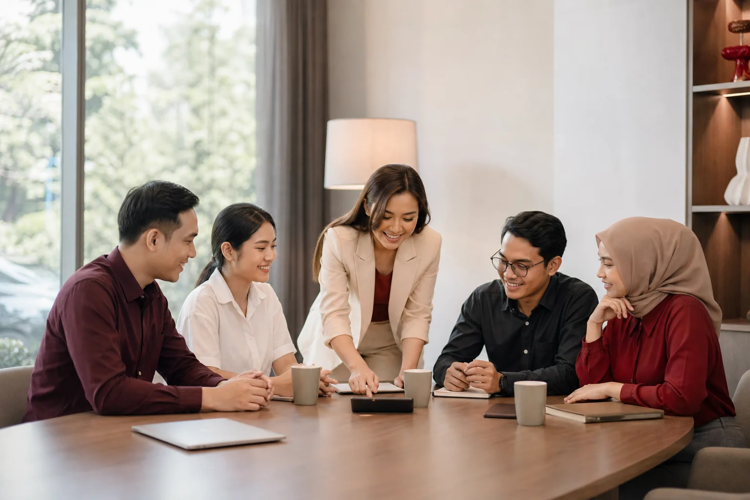 Profesional muda Indonesia mengikuti sesi mentoring bersama